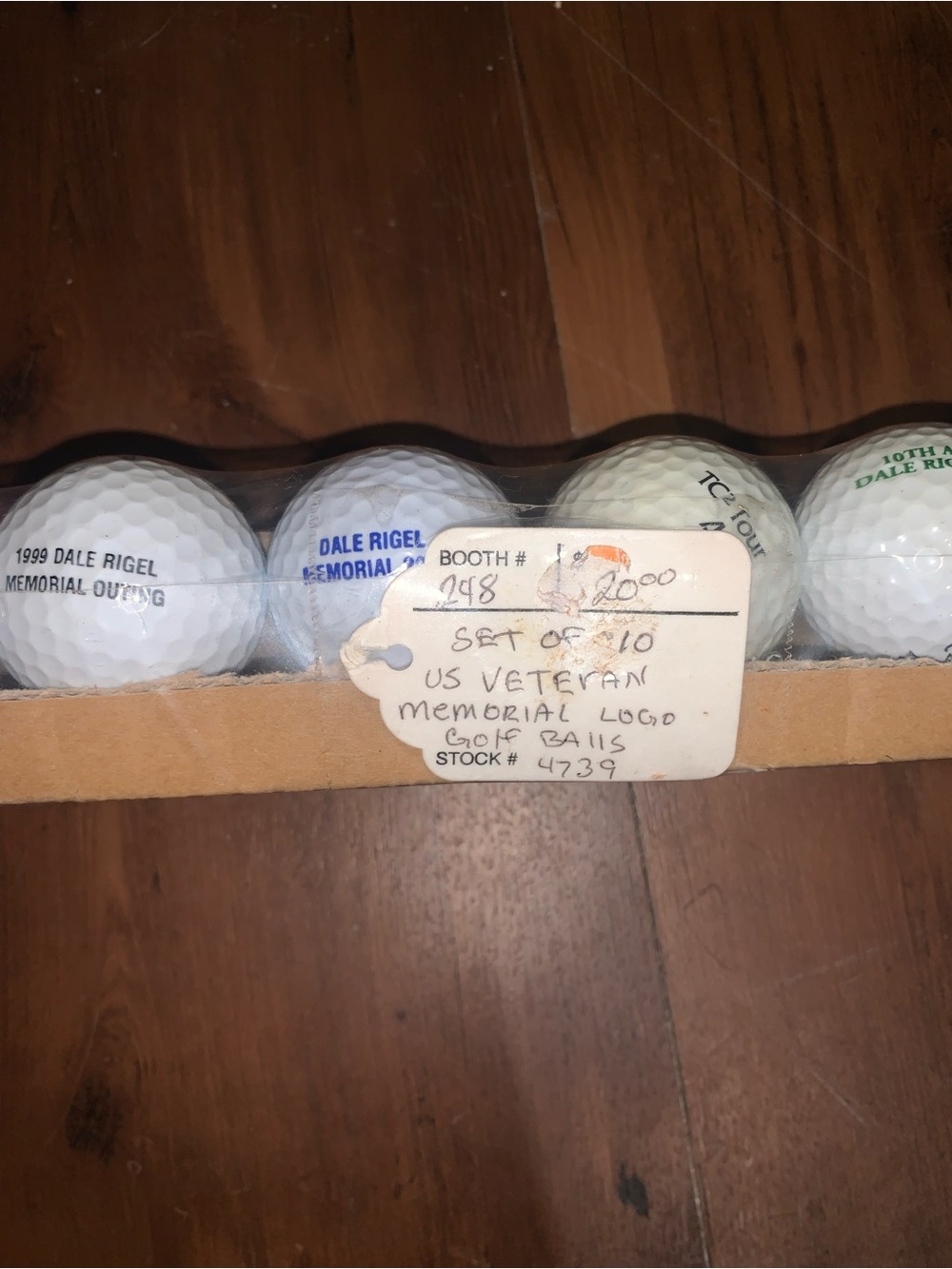 Vintage US Veteran Memorial Logo Golf Ball Set of 10 - White